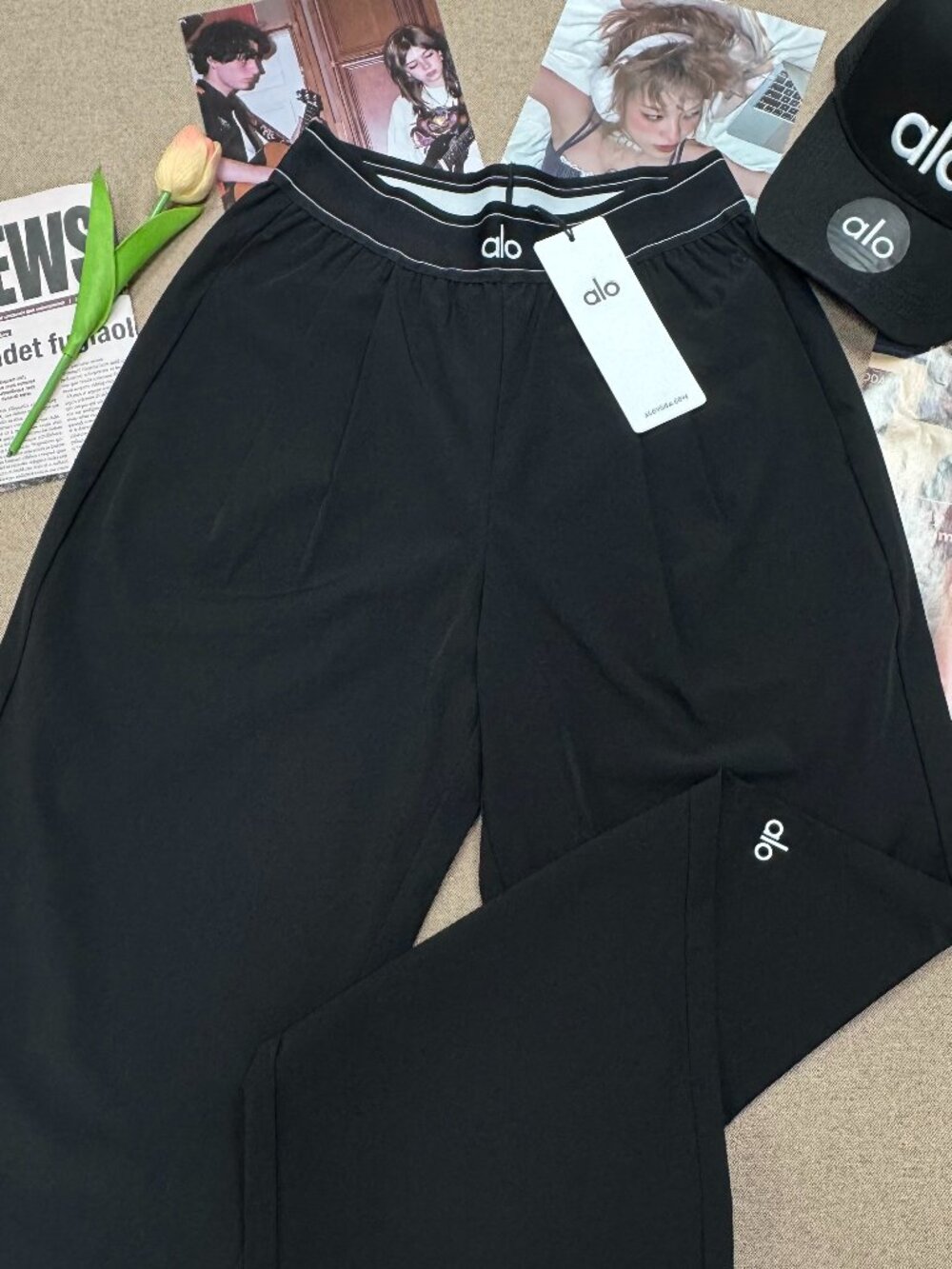 ALO Yoga🌴Suit Up Trouser Black (Regular 30”inches) 🌺Wardrobe Essential - Picture 3 of 9